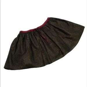 MARIE CHANTAL Shimmery Black Mini Skirt